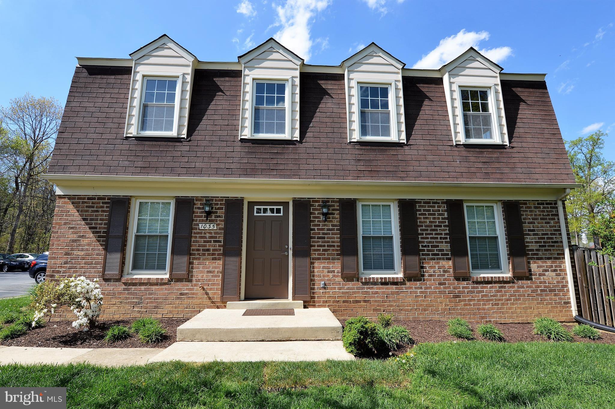 1035 Windrush Lane, Unit 9 Sandy Spring, MD 20860 - Photo 2 of 26 Brick front/side w/freshly painted door/shutters