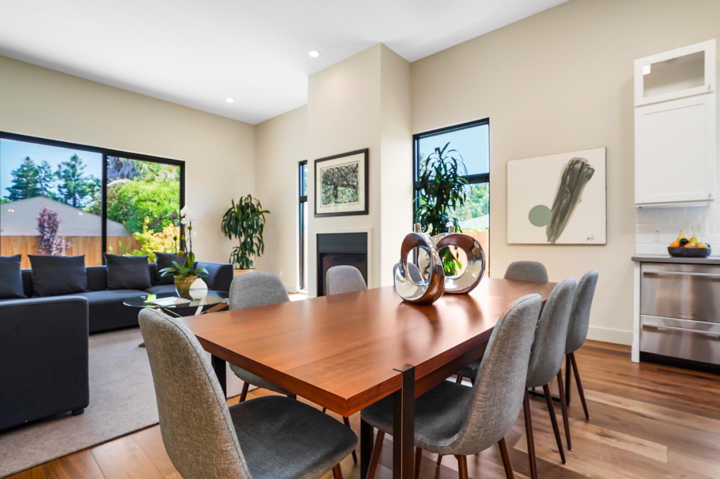 737 Ruby Street Redwood City, CA 94061 - Photo 7 of 26 a view of a dining room with furniture window and wooden floor