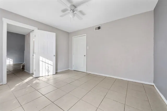 a view of an empty room