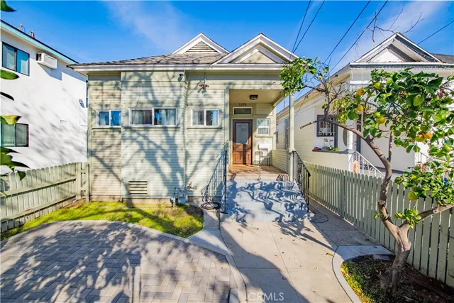 a view of a house with a outdoor space