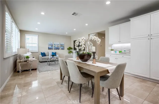 a kitchen with a cabinets and appliances