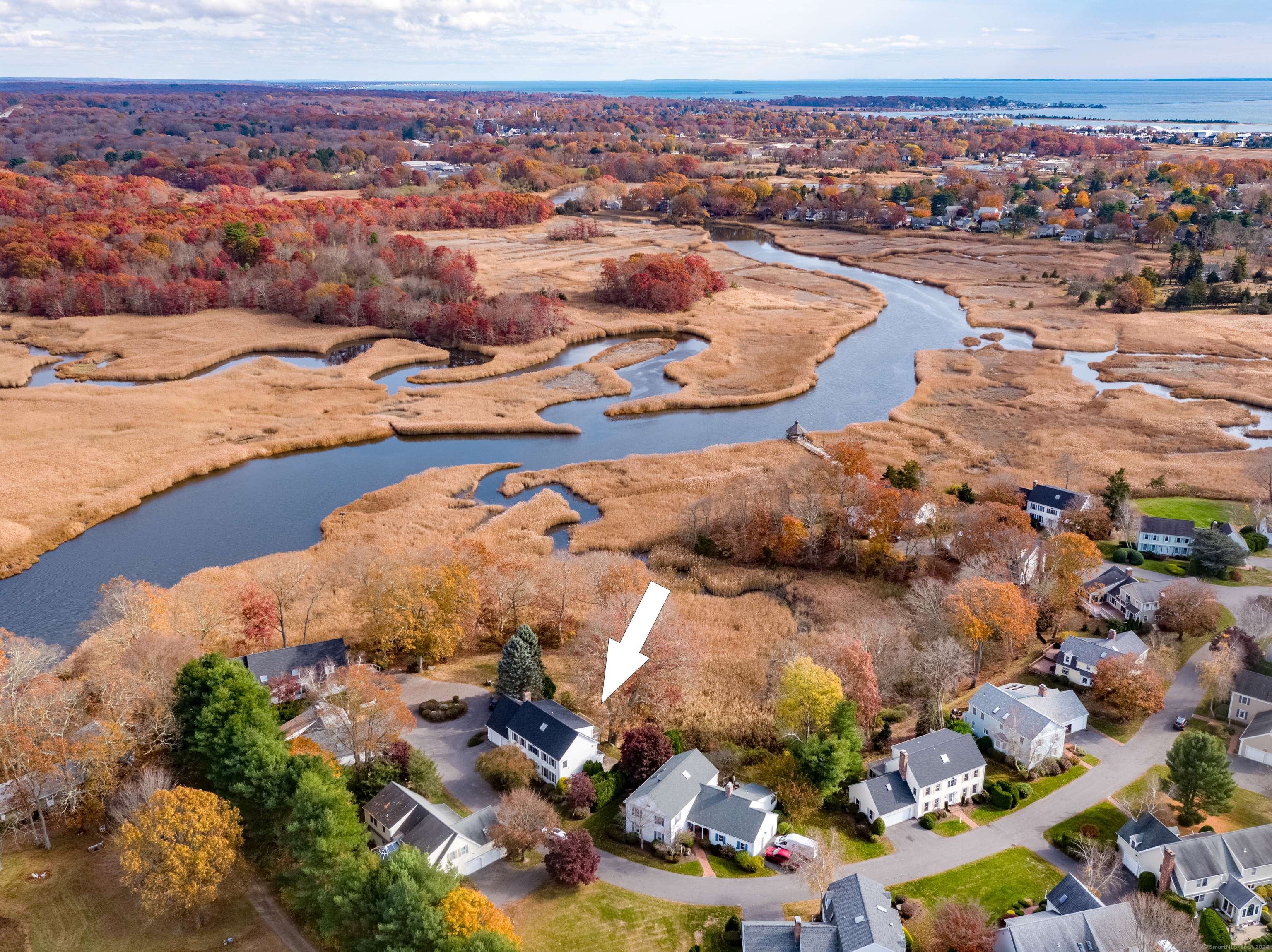 13 Longview Terrace, Unit 13 Madison, CT 06443 - Photo 2 of 31 an aerial view of residential houses with outdoor space