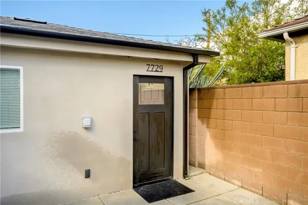 a view of an front door