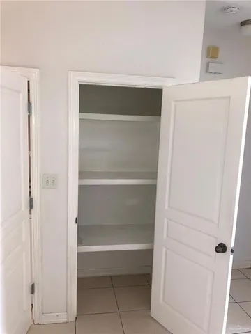 a view of closet area