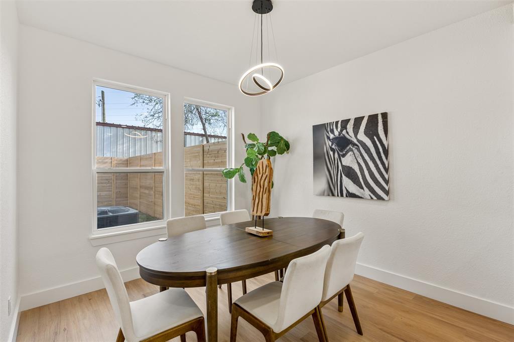 3524 Spring Avenue Dallas, TX 75210 - Photo 14 of 29 Dining space with light wood finished floors
