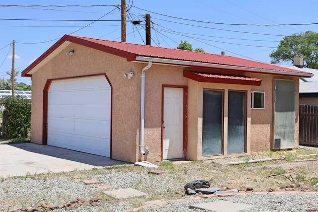 a backyard of a house