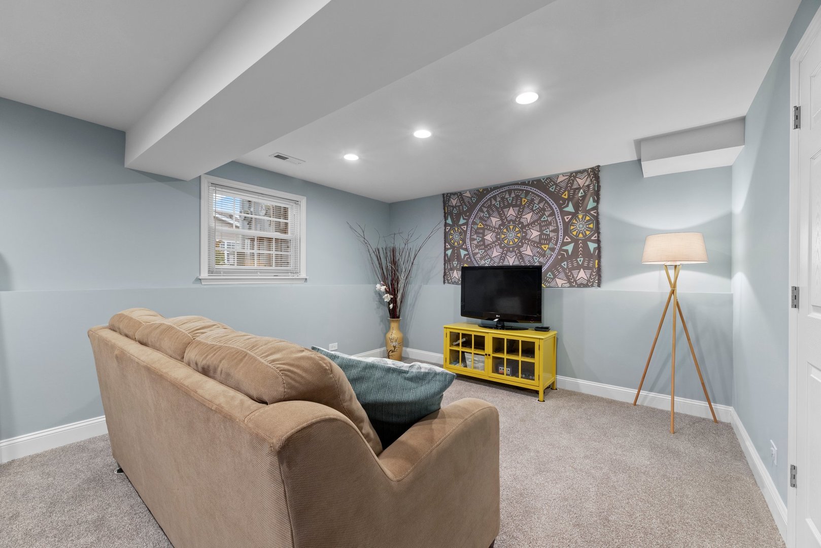 1641 Timber Trail, Unit A Wheaton, IL 60189 - Photo 13 of 16 a living room with furniture and a fireplace