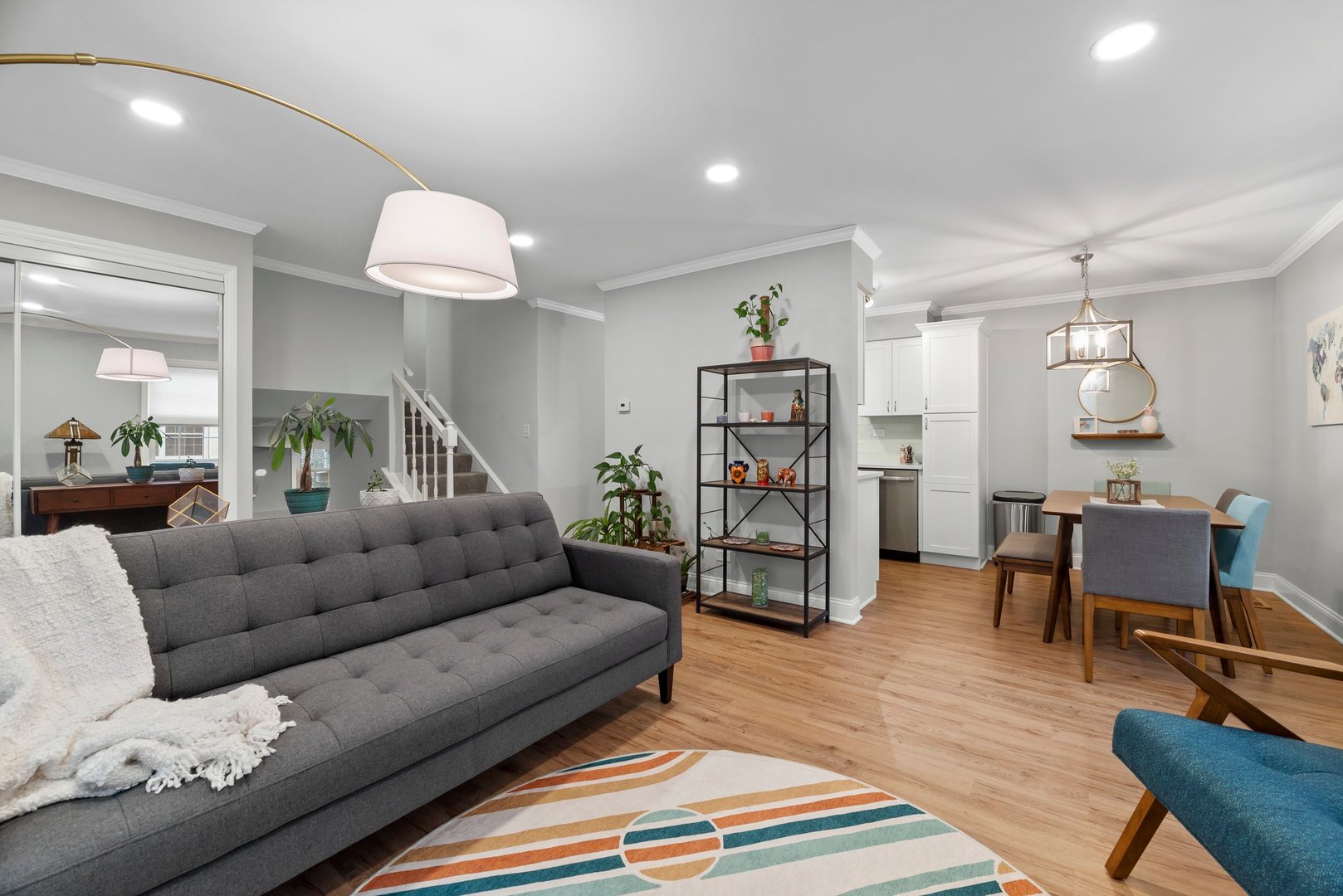 1641 Timber Trail, Unit A Wheaton, IL 60189 - Photo 3 of 16 a living room with furniture and a wooden floor