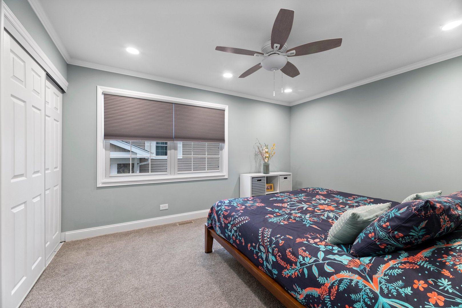 1641 Timber Trail, Unit A Wheaton, IL 60189 - Photo 9 of 16 a bedroom with a bed and window