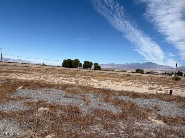 3841 Manse Road Pahrump, NV 89061 - Photo 5 of 5 View of yard with a mountain view and a rural view