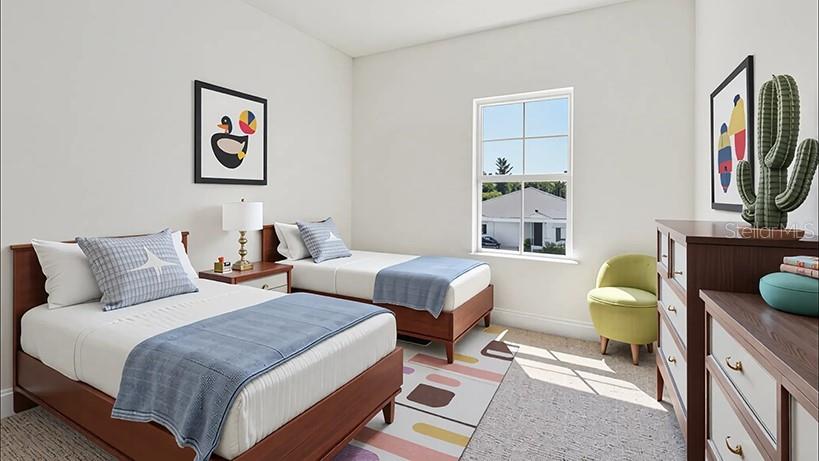 4280 Southwest 52nd Lane Road Ocala, FL 34474 - Photo 12 of 25 a spacious bedroom with two beds and a window