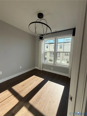 a view of an empty room and window