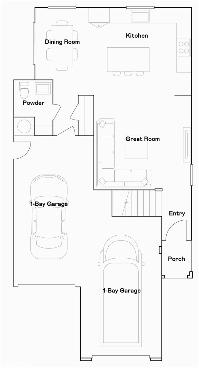 1352 Thunderbolt Lane Rialto, CA 92376 - Photo 19 of 20 Residence 2 - level 1 floorplan