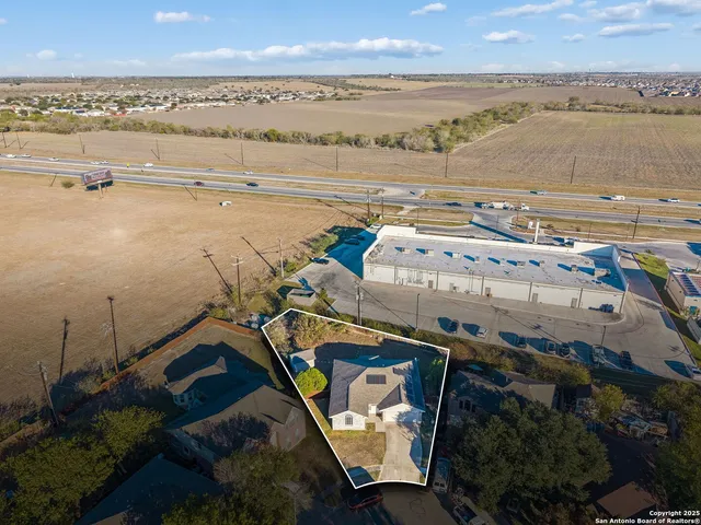 an aerial view of a city