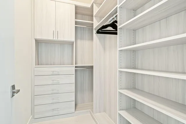 a view of walk in closet