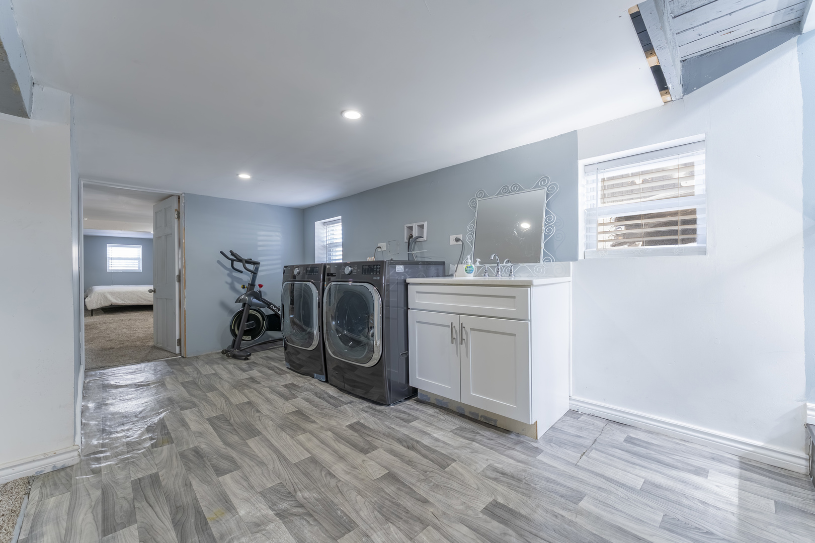 7731 45th Place Lyons, IL 60534 - Photo 16 of 21 a view of a storage & utility room with washer and dryer