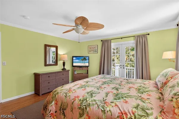 a view of a big room with wooden floor