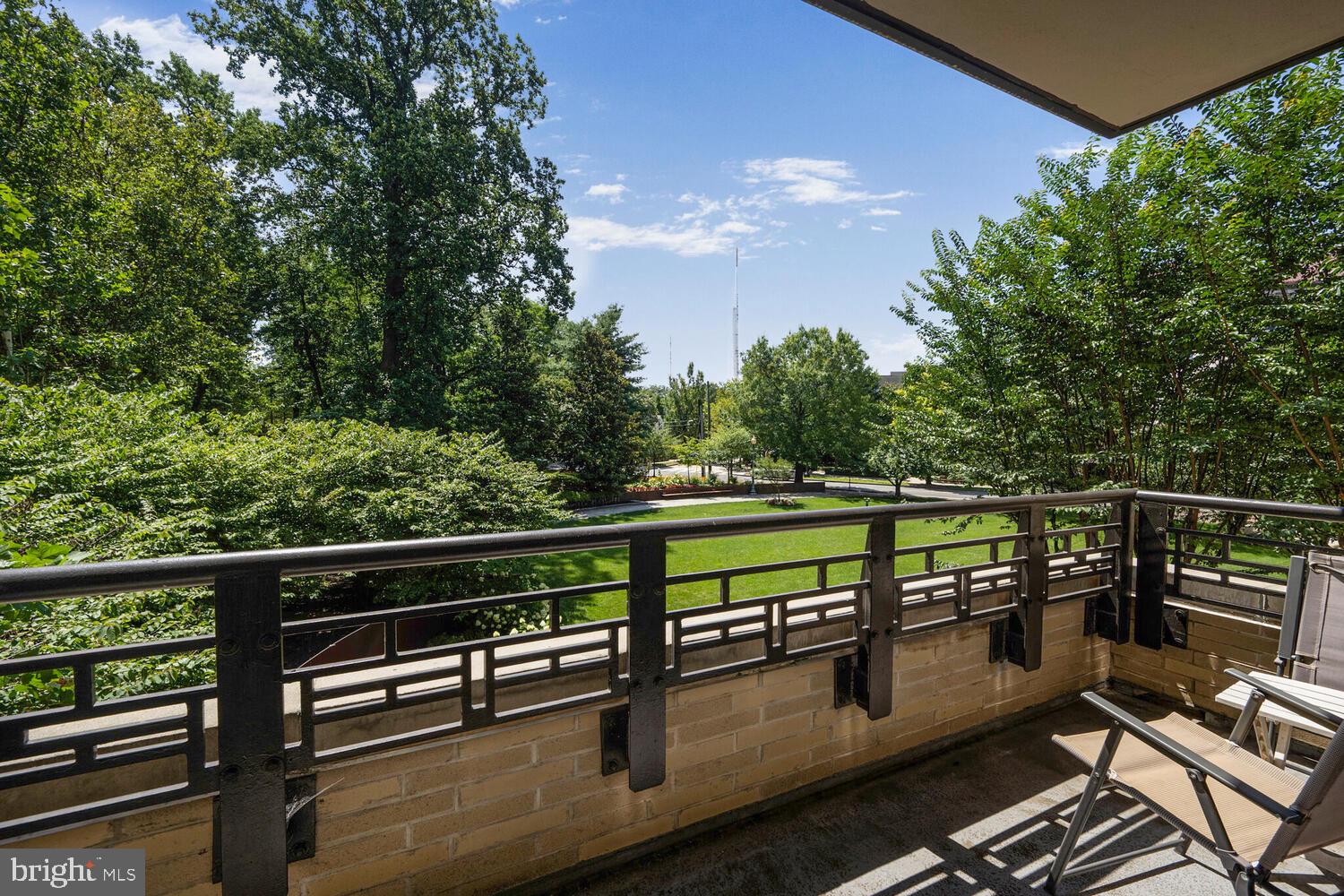 4301 Military Road Northwest, Unit 312 Washington, DC 20015 - Photo 2 of 9 a view of a balcony with chairs