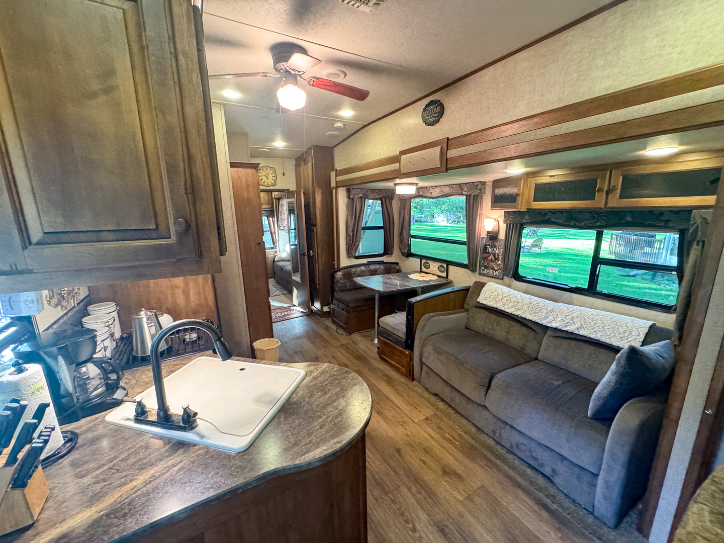 24-52 Woodhaven Sublette, IL 61367 - Photo 9 of 22 a outdoor living space with furniture and a flat screen tv