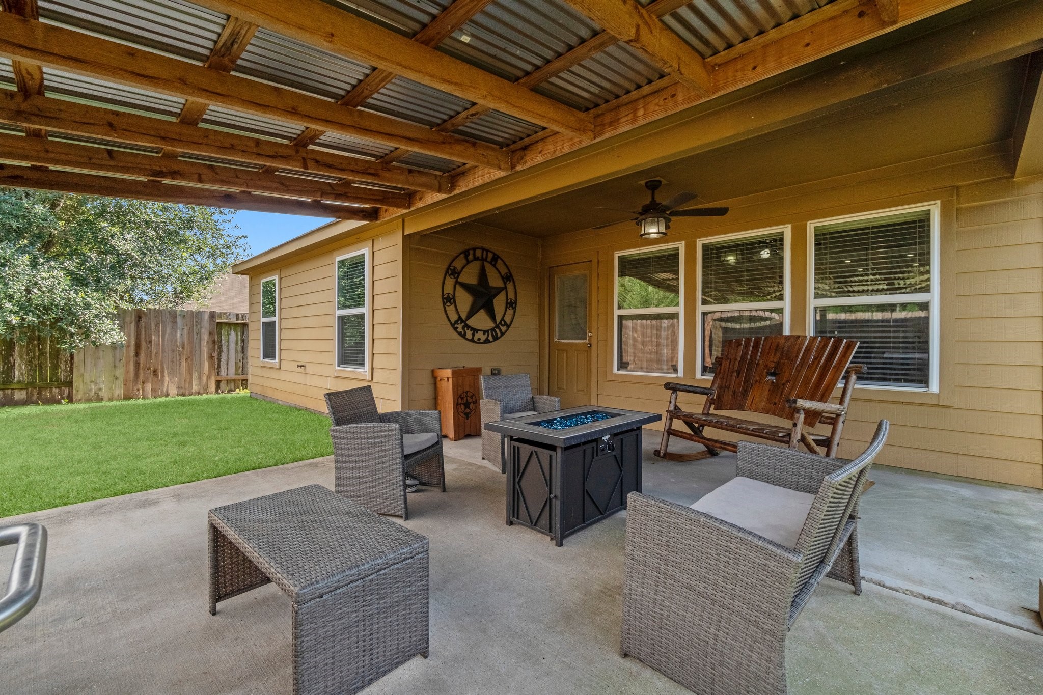 28987 Birch Green Way Spring, TX 77386 - Photo 31 of 32 a outdoor living space with furniture and garden