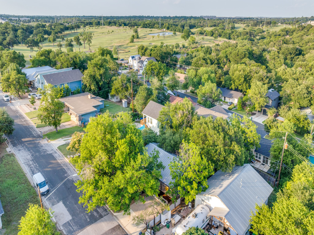 1705 Adriane Drive Austin, TX 78721 - Photo 26 of 31 an aerial view of a residential houses with outdoor space and trees