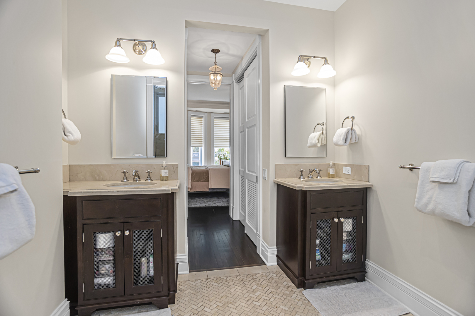1302 North Ritchie Court Chicago, IL 60610 - Photo 16 of 31 a bathroom with a sink and a mirror