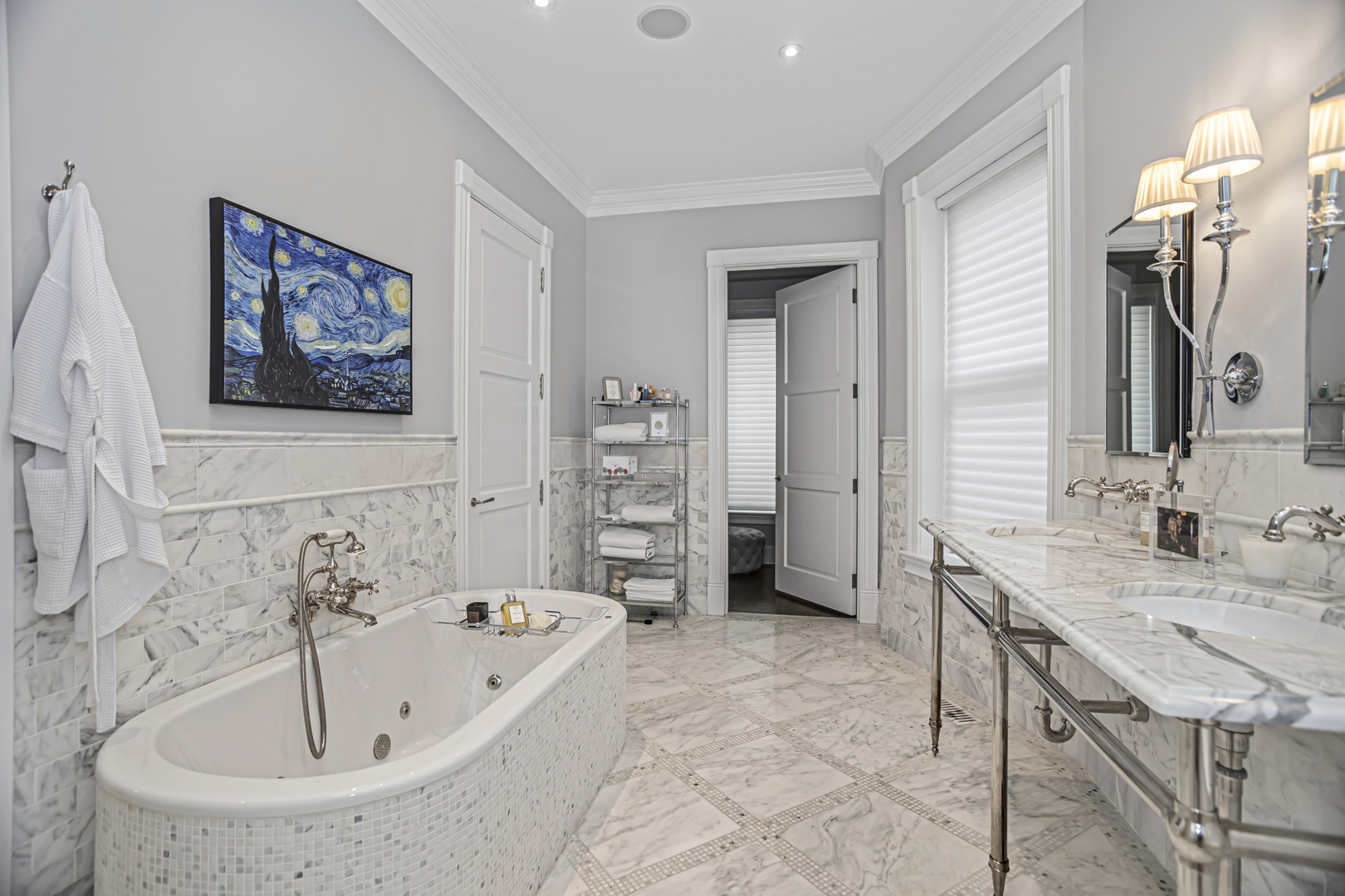 1302 North Ritchie Court Chicago, IL 60610 - Photo 10 of 31 a bathroom with a tub sink and mirror