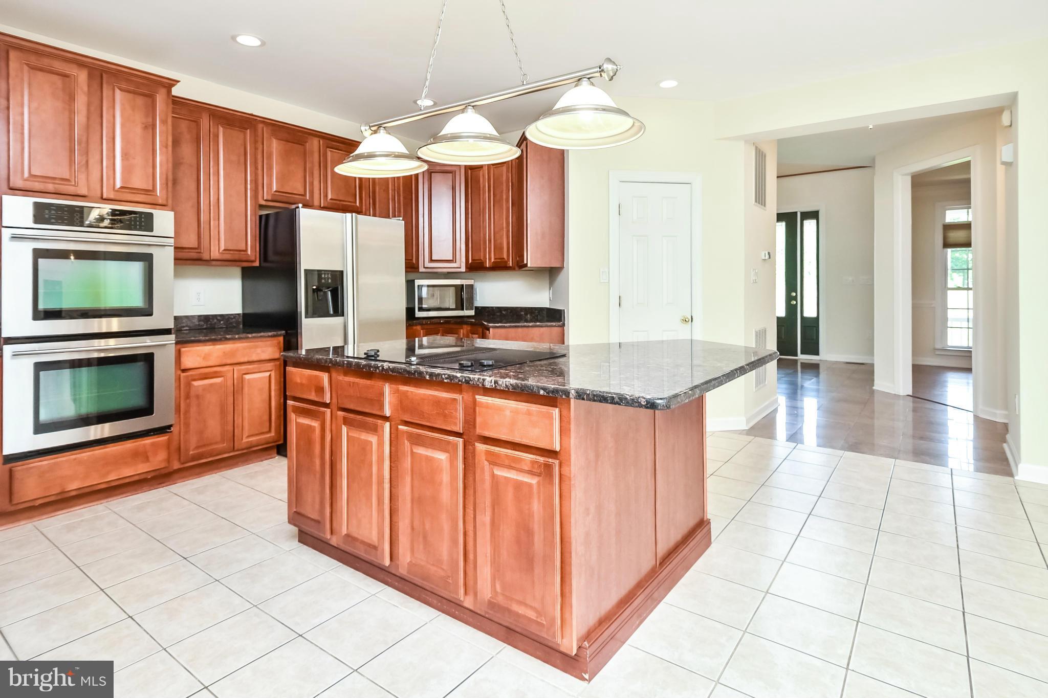 9 Johnson Mill Ridge Fredericksburg, VA 22406 - Photo 8 of 30 a kitchen with stainless steel appliances granite countertop a stove a sink and a microwave