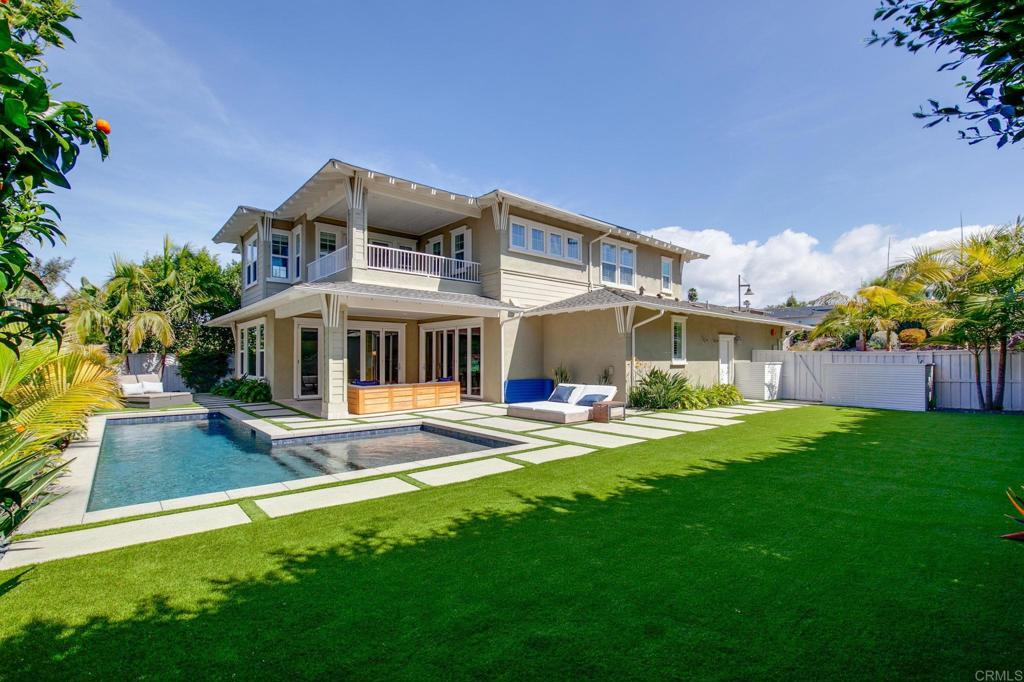 661 Jocelyn Way Encinitas, CA 92024 - Photo 19 of 21 a front view of a house with swimming pool having outdoor seating