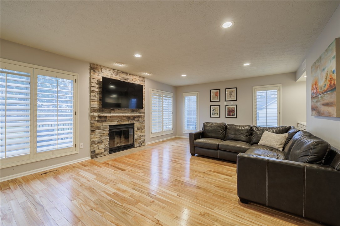 52 Valewood Run Perinton, NY 14526 - Photo 14 of 33 Family room fireplace