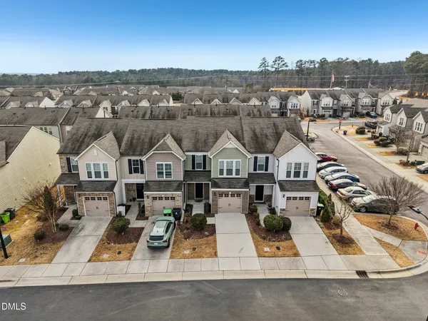 an aerial view of multiple house