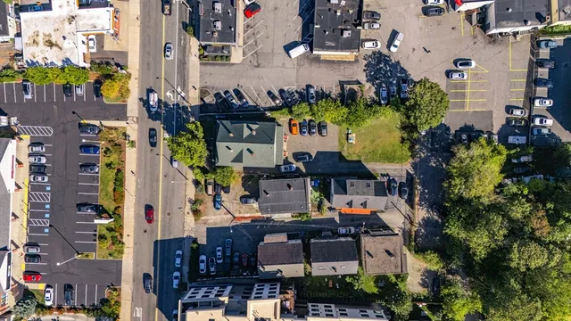 an aerial view of a city