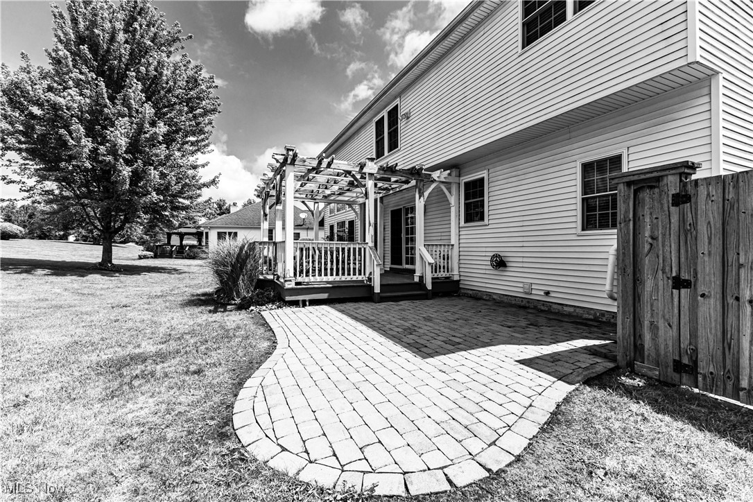 2251 Timber Ridge Trail Streetsboro, OH 44241 - Photo 16 of 48 Back of house featuring a pergola and a patio