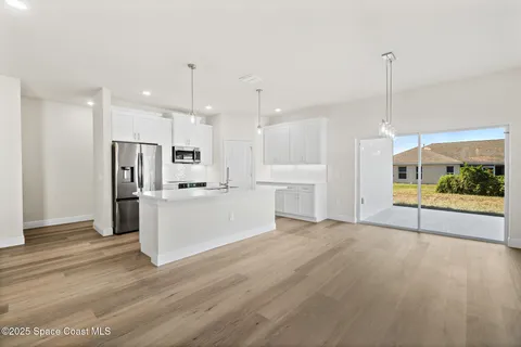 a view of white cabinets