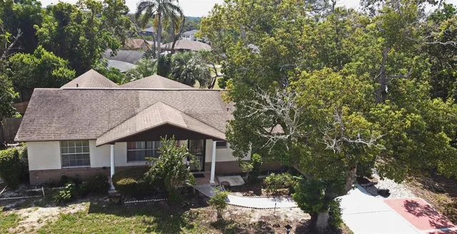 a house view with a outdoor space