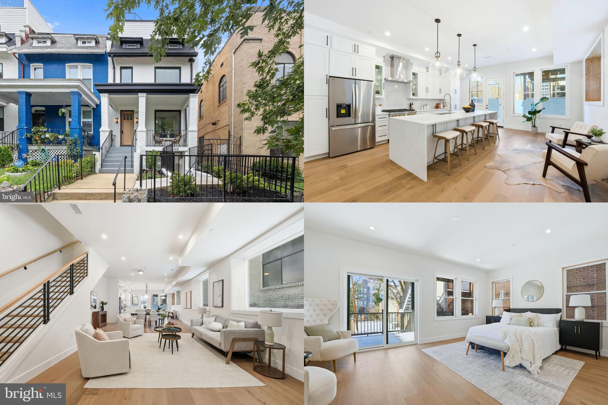 a view of living room kitchen with furniture and wooden floor