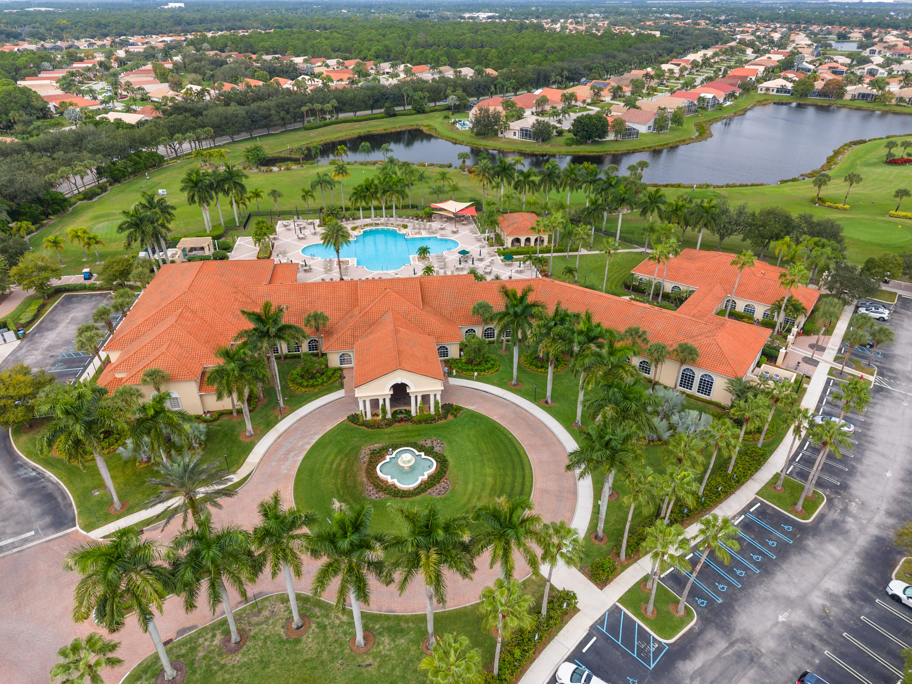 394 Springview Loop Port St. Lucie, FL 34986 - Photo 37 of 55 Aerial of Clubhouse & pool