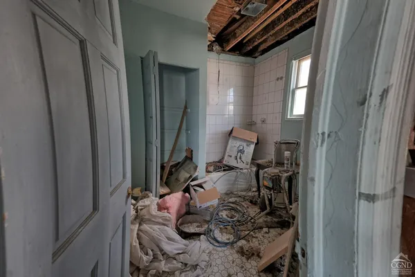 a view of water heater room