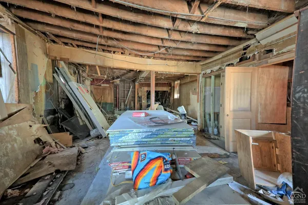 a view of under construction room and staircase