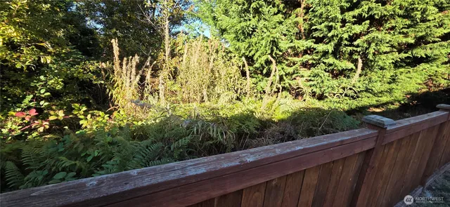 a view of a wooden bridge