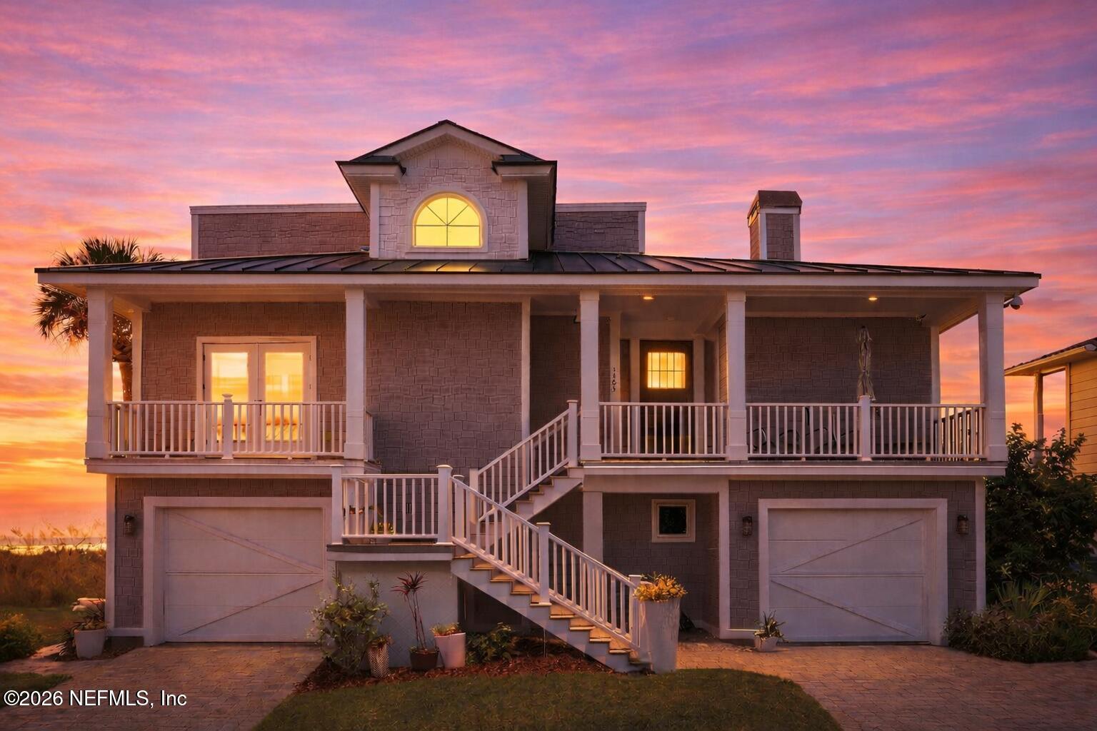 1403 Ocean Front Neptune Beach, FL 32266 - Photo 2 of 37 front view of a house with a street