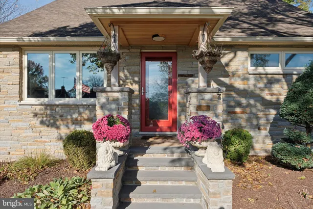 a front view of a house