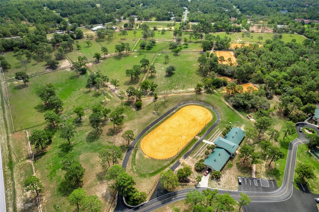 7 Bigleaf Court Homosassa, FL 34446 - Photo 61 of 71 an aerial view of a swimming pool with outdoor space and trees all around