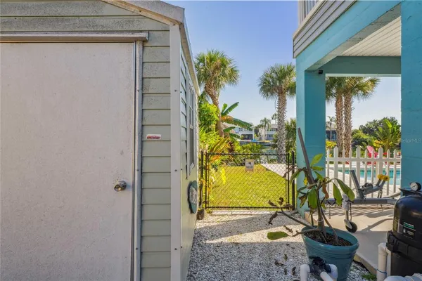 an aerial view of residential building with outdoor space