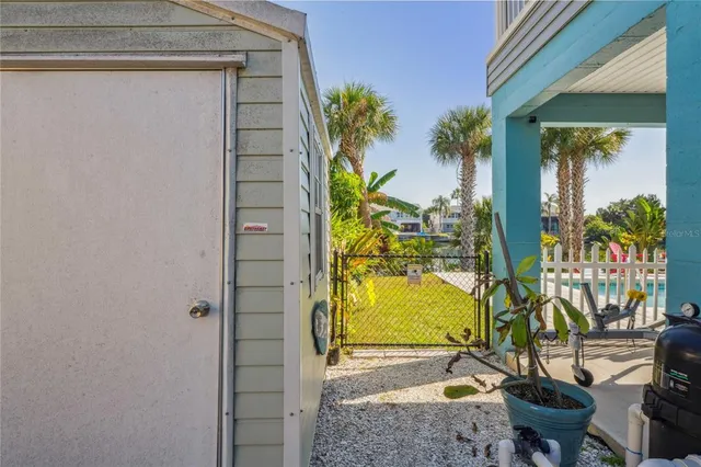 an aerial view of residential building with outdoor space