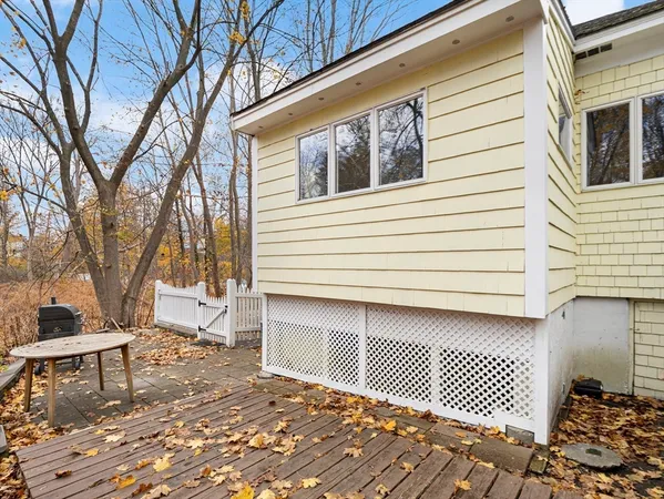 a view of a terrace with chairs
