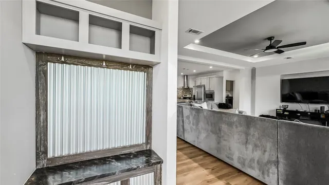 a view of a living room