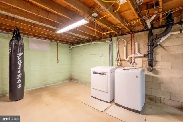 a view of storage and utility room