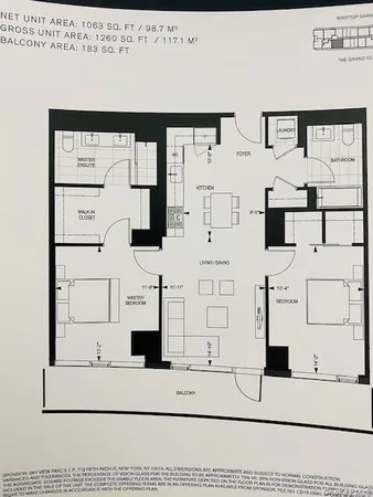 $968,000 | 131-03 40 Road, Unit 11Q | Flushing