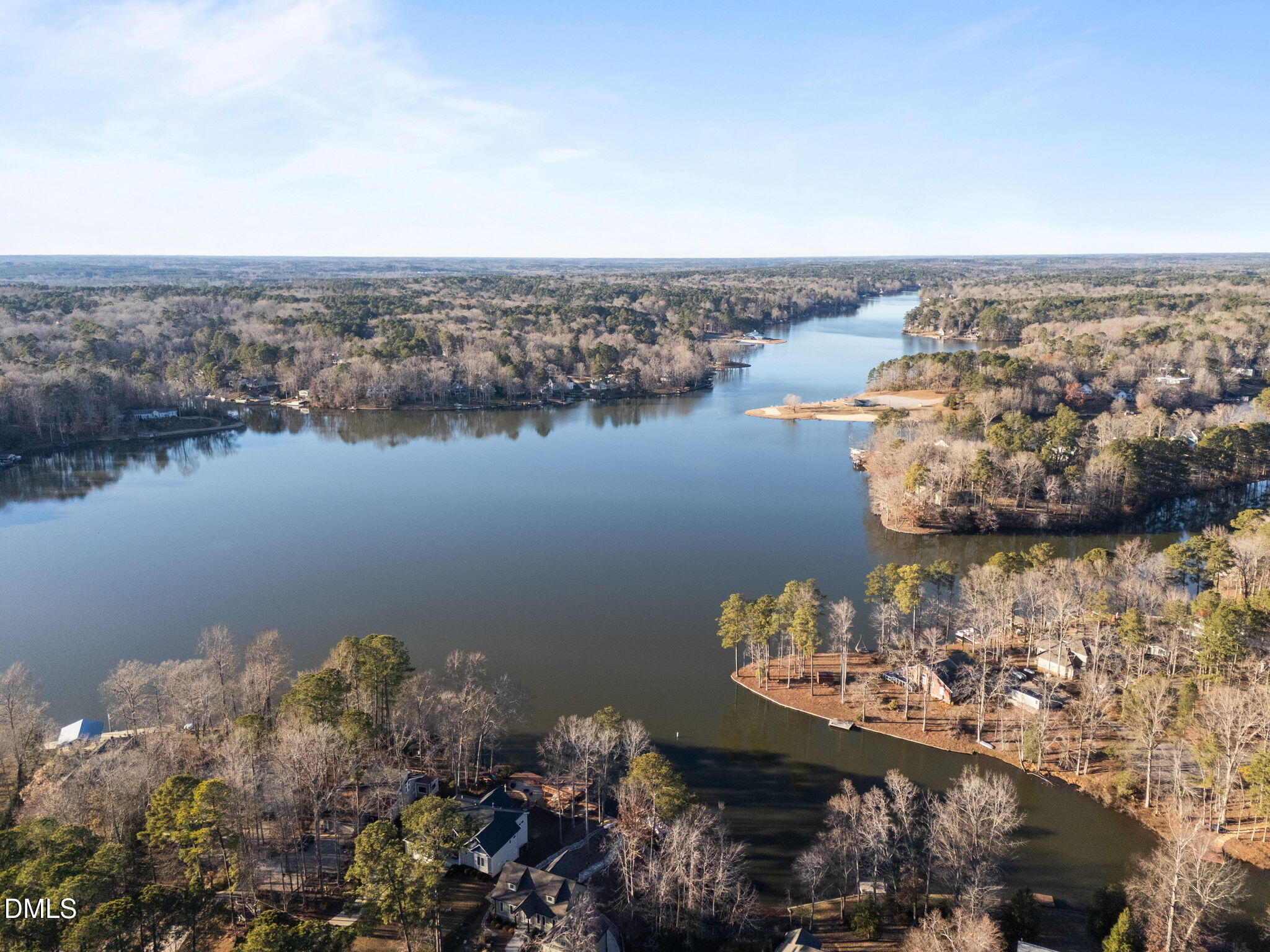 111 Miami Lane Spring Hope, NC 27882 - Photo 8 of 10 an aerial view of a house with a lake view